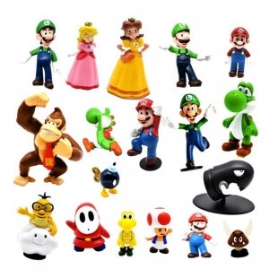 ست فیگور سوپر ماریو 18 عددی کد 1436