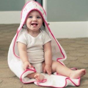 حوله دو تکه نوزادی صورتی jjcol مدل JTHBG