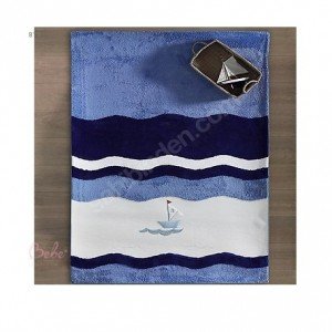 فرش اتاق کودک طرح kidboo blue marine