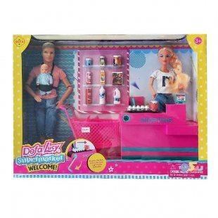 سوپرمارکت عروسک باربی دفا با لباس سفید کد 8351