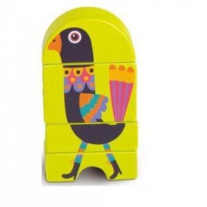 بلوک چوبی 4تکه طرح لک لک oops کد1600714