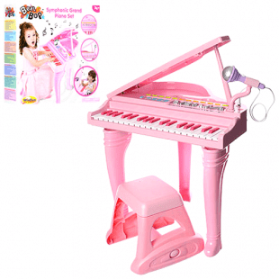 پیانو کودک صورتی با میکروفن اسباب بازی مدل winfun 0020450