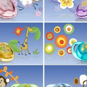 پستانک سيليكون رنگي 0تا2ماه کد5719mosn