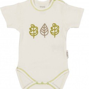 بادی آستین کوتاه طرح برگ ارگانیک organix_penguin