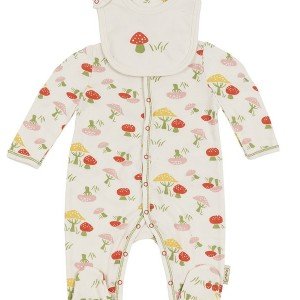 ست سرهمی با پیش بند طرح قارچ organix_penguin