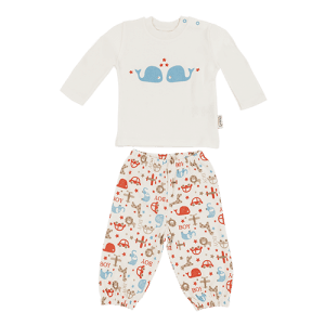 ست دو تکه بلوز و شلوار طرح هواپیما organix_penguin