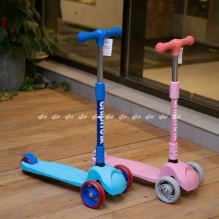اسکوتر کودک تاشو آبی کد A3