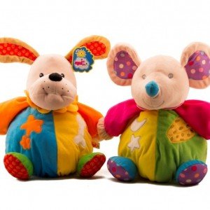 عروسک موش و سگ نشسته 31 سانتی متری