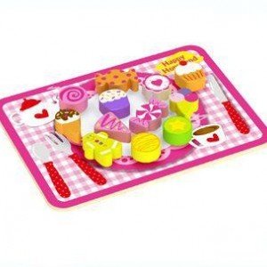 ست 12تکه شیرینی چوبی tooky_toys کدtkb513