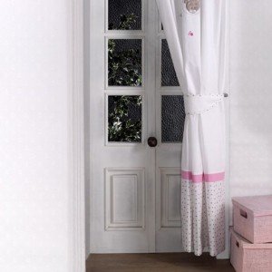 پرده اتاق کودک kidboo طرح cute bear pink