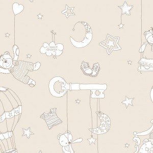 کاغذ دیواری ایتالیایی اتاق کودک - بیم بوم بام 2232