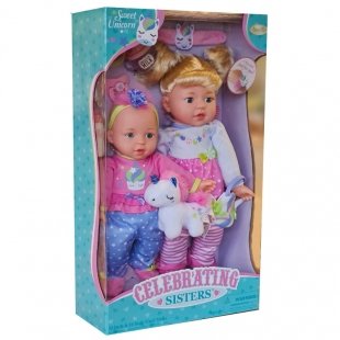 عروسک دخترانه 2 عددی خواهر کد 12020QH