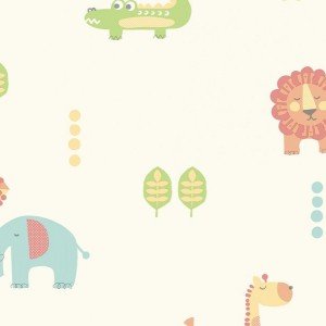 کاغذ دیواری انگلیسی اتاق کودک - کاروسل Dl21104