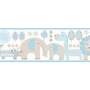 حاشیه ( بوردر ) کاغذ دیواری انگلیسی اتاق کودک - کاروسل Dlb50075