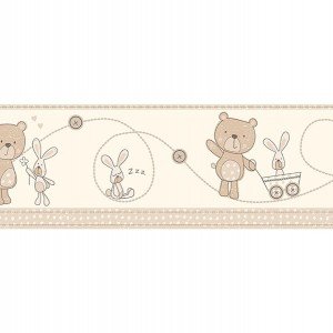 حاشیه ( بوردر ) کاغذ دیواری انگلیسی اتاق کودک - کاروسل Dlb50070