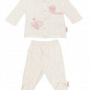 بلوز و شلوار جوراب دار طرح فیل صورتی organix_penguin