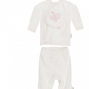 ست سه تکه کیمونو و شلوار طرح فیل صورتی organix_penguin