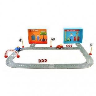 جاده‌ی پازلی و ماشین‌های چوبی کد BZ-37-C-PD