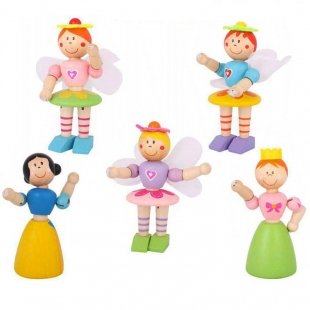 آدمک چوبی مدل دخترک منعطف کد BZ-09-C