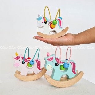 میله و مهره‌ی چوبی مدل یونیکورن کد BZ-14-B