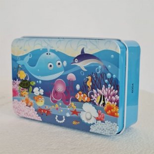 پازل حیوانات دریایی قوطی فلزی 60 تکه کد JD6004