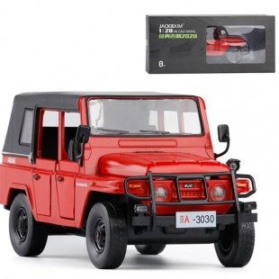 اسباب بازی ماشین جیپ عقب کش موزیکال رنگ قرمز کد 823503