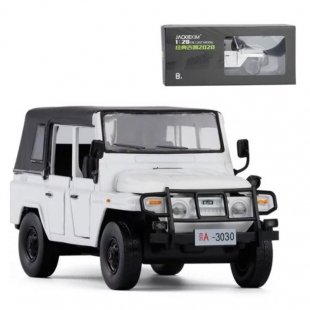 اسباب بازی ماشین جیپ عقب کش موزیکال رنگ سفید کد 823503