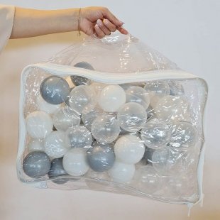 توپ رنگی کوچک کیفی 100 تایی رنگ طوسی کد 3836811