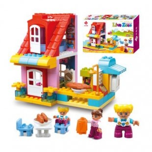 لگو دوپلو 68  تکه اسمونو smoneo مدل مغازه شادی کد 55001