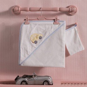 ست دو تكه حوله كودك kidboo مدل traffic jam