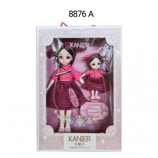 عروسک دخترانه طرح سرامیکی دو عددی کد 8876