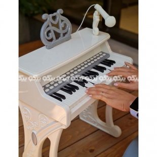 پیانو اسباب بازی سفید با میکروفن اسباب بازی کد 32-328