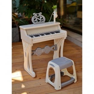 پیانو اسباب بازی سفید با میکروفن اسباب بازی کد 32-328