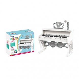 پیانو اسباب بازی سفید با میکروفن اسباب بازی کد 35-328