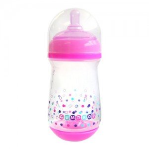 شیشه شیر بزرگ صورتی طرح دارThe First Years کد6032