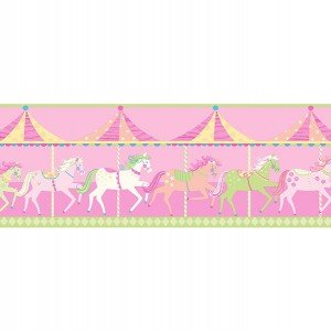 حاشیه ( بوردر ) کاغذ دیواری انگلیسی اتاق کودک - کاروسل Dlb50082
