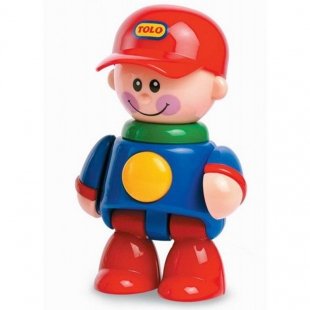 اسباب بازی آدمک تولو مدل پسرک لباس آبی با کلاه قرمز کد 3852216