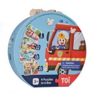 پازل با جعبه مدل مرد آتش نشان کد TP988