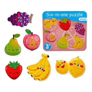 پازل با قوطی فلزی مدل میوه کد JX-604