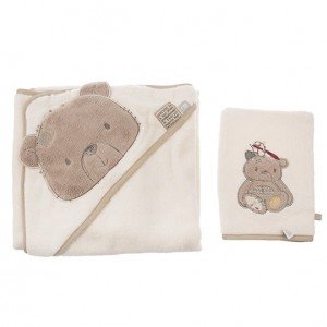 حوله 2تکه تدی قهوه ای کد421971