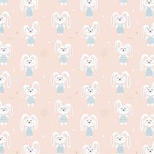 کاغذ کادو یک رو طرح خرگوش مدل 3027