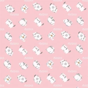 کاغذ کادو یک رو طرح گربه مدل 3022