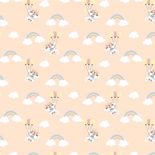 کاغذ کادو یک رو طرح رنگین کمان مدل 3030