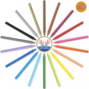 مداد شمعی 18 رنگ بیک BIC