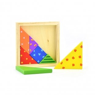 اسباب بازی فکری تنگرام چوبی پیکاردو کد BZ-26