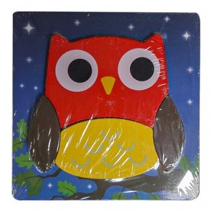 پازل چوبی طرح جغد کد 3885521