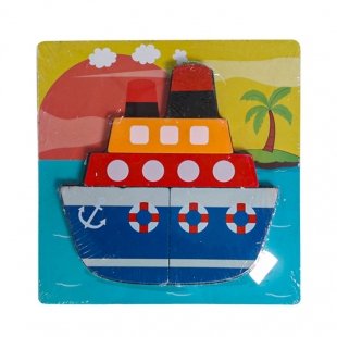 پازل چوبی طرح کشتی کد 3885511