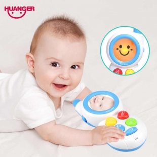 موبایل اسباب بازی موزیکال هانگر Huanger رنگ آبی کد HE0512