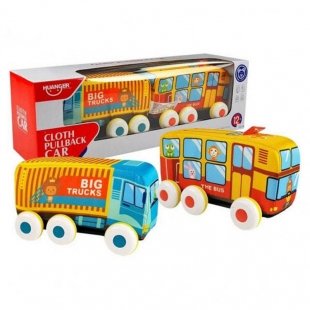 اسباب بازی اتوبوس پارچه ای 2 عددی هانگر Huanger کد HE0242