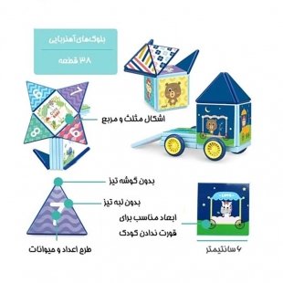 خرید اسباب بازی مگنتی طرح حیوانات جنگلی